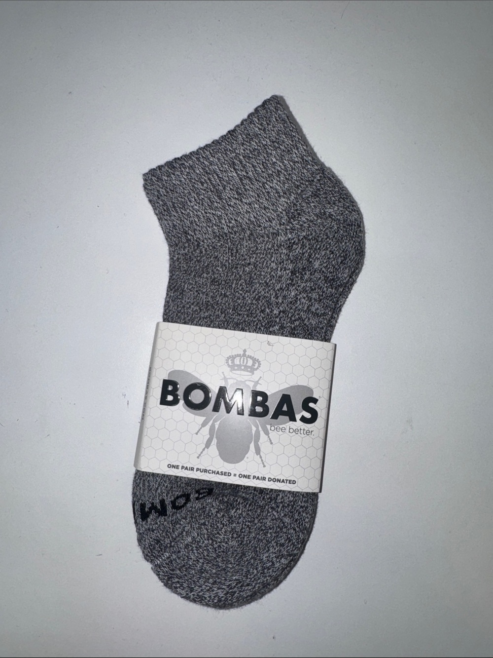Bombas Heather Gray Ankle Sock